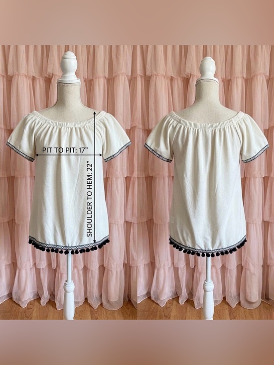 Anthropologie Tops - Anthropologie Paper Crane Women’s Off The Shoulder Cream Boho Peasant Top Size S